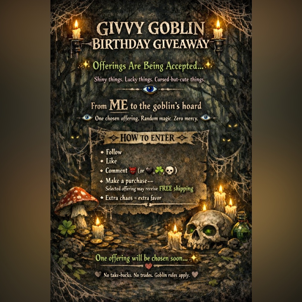 Birthday Givvy Goblin Giveaway *DO NOT BUY*
